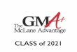 CLASS of 2021 - General Mclane High School...4 English 3 Social Studies, 3 Math, 3 Science Career Choices (.50) 1.75 Physical Education & 1.0 Health 1 Arts Elective 1 Technology Elective