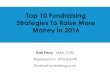 Top 10 Fundraising Strategies To Raise More Money in 2016conference.afpsanantonio.org/sites/default/files/... · Top 10 Fundraising Strategies To Raise More Money in 2016 Gail Perry