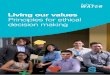 Living our values Principles for ethical decision making€¦ · behaviours as we go about our work. Sydney Water’s Principles for ethical decision making sets out a common understanding