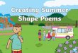 Success Criteria - Manor Primary School shape... · 2020-05-16 · Success Criteria Aim To understand the features of shape poetry. •I know that a shape poem describes an object,