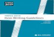 TIMSS 2019 Item Writing Guidelines - timssandpirls.bc.edu€¦ · Item writing is a task that requires imagination and creativity, but at the same time demands considerable discipline