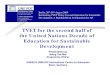 UNESCO-UNEVOC - TVET for the second half of the …...UNESCO World Conference on Education for Sustainable Development – 31/03-02/04/2009 Strategic issues and challenges in ESD implementation
