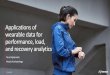 Applications of wearable data for performance, load, and ...€¦ · into compelling UX on human physiology. Firstbeat analytics has been developed to form a comprehensive network
