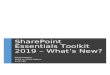 SharePoint Essentials Toolkit 2019 – What’s New?€¦ · Web viewThank you for your interest in the SharePoint Essentials Toolkit 2019 Edition! This release comes with support
