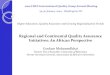 Regional and Continental Quality Assurance Initiatives: An ... - CIQG... · African Credit Accumulation and Transfer System –proposal initiated by the TUNING Africa initiative,