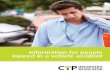Information for people injured in a vehicle accident Information for people injured in a vehicle accident