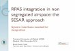 RPAS integration in non segregated airspace: the SESAR approach · 2017-05-09 · RPAS integration in non segregated airspace: the SESAR approach System interfaces needed for integration