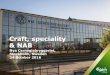 Craft, speciality & NAB - Carlsberg Group · 2016-12-23 · –In France, 73% of our NAB volume incremental to beer Market visit –Craft, speciality & NAB –Stockholm –24 October