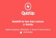 Redshift for Raw Data Analysis @ QuizUp · 4/29/2015  · • RedShift • iPython Notebook server • Random Forest Classiﬁer from scikit-learn • Method: • Aggregate data into