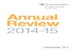 Shareholder Executive Annual Review 2014-15 · The Shareholder Executive 10 Foreword to the Annual Review by Robert Swannell 12 1. Chief Executive’s Report ... This is the role
