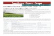 Southern Cover Crops - USDA · Southern Cover Crops Soil Management Using Cover Crops in Organically Managed High Tunnels Presented by John Beck (North Carolina A&T State University),