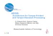 AEGIS - Cornell Universitysuh/slides/ics03_slides.pdf · SCM: On-Chip Protection • Registers on interrupts – SCM saves Regs on interrupts, and restore on resume • On-chip caches