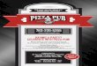 Princeton main menu 2018 trifold - Pizza Pub main menu... · a side of our delicious pizza sauce. 8.45 Pepperoni Rolls 6 pepperoni and mozzarella pizza rolls. Served warm with marinara
