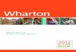 Wharton - The Wharton Management Core All students are required to complete the Wharton Management Core