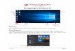 Navigating in Windows 10 - Montclair State University€¦ · Navigating in Windows 10 Desktop The Desktop contains shortcuts to Programs which can be customized. Start Button: The