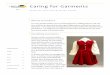 Caring for Garments - nebraskamuseums.orgheirlooms. Even today new wedding dresses or baby clothes are saved for future generations. It is important to understand the proper procedures