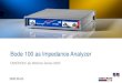 Bode 100 as Impedance Analyzer - omicron-lab.com...OMICRON Lab Webinar Series 2020 2020-05-05. Smart Measurement Solutions 
