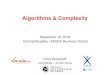 Algorithms & Complexitydimo.brockhoff/algorithmsand... · 2019-09-23 · Algorithms & Complexity Dimo Brockhoff Inria Saclay –Ile-de-France September 12, 2019 CentraleSupélec