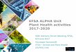 EFSA ALPHA Unit Plant Health activities 2017-2020€¦ · PLANT HEALTH AT EFSA: PLH TEAM & CO. Executive Director Business Services Communications & External relations Scientific