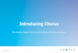 Introducing Chorus...An overview of Chorus > New Zealand’s largest fixed line communications infrastructure business established in Dec 2011 following demerger from Telecom NZ listed