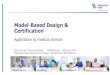 Model-Based Design & Certification - MathWorks · ClinicalNutrition I.V. Drugs Infusion Therapy Biosimilars Medical Devices/ ... Model-Based Design & Certification, Application to
