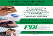 Career Certificates - PDI Dental Impressions / Sterlization / Infection Control / Delivery of Dental