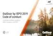OutDoor by ISPO 2019 Code of conduct · Bike, walk or use public transportation in Munich: it’s fast, get’s you everywhere and is environmentally friendly. Include car/bike sharing
