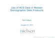 Use of ACS Data in Nielsen Demographic Data Productsapdu.org/wp...Use_of_ACS_Data_in_Nielsen_Demographic_Data_Prod… · February 1, 2013 Confidential & Proprietary Copyright © 2007