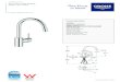 Product Specifications - Reece Group · CONCETTO PULL OUT SINK MIXER MODEL #31117003 Spare Parts Product Description Order-nr. Units per package 1 1 1 1 1 Lever Cartridge Support