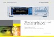 The world’s most trusted OSAs - Yokogawa Electric · The world’s most trusted OSAs Optical input structure (note. AQ6373 uses a fixed connector) The AQ6370 Series has been designed