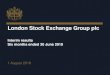 London Stock Exchange Group plc · London Stock Exchange Group London Stock Exchange Group Page 8 Leverage1 Debt maturity profile Financial position 30 June 2019 Operating net debt