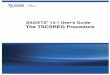 The TSCSREG Procedure · The original TSCSREG procedure was developed by Douglas J. Drummond and A. Ronald Gallant, and contributed to the Version 5 SUGI Supplemental Library in 1979