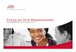 Focus on ACA Requirements - Learning Streamreg.abcsignup.com/.../26476/ACA-Spring2015.pdfFocus on ACA Requirements 2015 ADP Pro User Conference. Agenda ... First reports will be filed