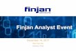 Finjan Analyst Event - Equisolve... · Finjan Analyst Event. Safe Harbor Statement ... contained in this presentation as a result of various risks, ... • Behind Finjan’s licensing