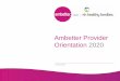 Ambetter Provider Orientation 2020...2019/12/10  · Ambetter Provider Orientation 2020 12/10/2019 1. Overview of the Affordable Care Act 2. The Health Insurance Marketplace 3. Verification