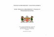 PROCUREMENT GUIDELINES THE PROCUREMENT POLICY … · 2 Preface The Fiji Government has adopted a new procurement policy framework that focuses on five key procurement principles:-