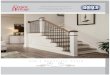 FOR A BEAUTIFUL STAIR - BROSCO · HOME FOR A BEAUTIFUL STAIR ... your beautiful home. Crown Heritage has beautifully designed wood and handcrafted iron collections that will accent