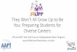 They Won’t All Grow Up to Be You: Preparing Students for ...€¦ · They Won’t All Grow Up to Be You: Preparing Students for Diverse Careers APS and AAPT Joint Task Force on