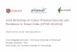 Joint Workshop on Cyber-Physical Security and Resilience in … › wp-content › uploads › 2016 › 04 › ... · 2016-04-21 · SALVAGE Cyber-phySicAl security for Low -VoltAGE