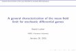 A general characterization of the mean field limit for stochastic differential games · 2015-02-02 · A general characterization of the mean eld limit for stochastic di erential