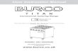 User Instruction Manual manual...TITAN Commercial Catering Range These instructions cover the Burco Titan 4 Burner Commercial Catering Range RG60NG, SKU 444440349 RG60NG, SKU 444440349