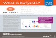 What is Butyrate? · development, encourages pancreatic secretions, and nutrient digestibility, thereby improving average daily gain as it encourages better digestion and resistance