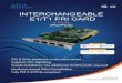 INTERCHANGEABLE E1/T1 PRI CARD - allo.com 2019-08-03آ  SS7 Signaling supported. 4 E1/T1/J1 ports with