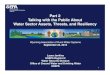 Talking with the Public About Water Sector Assets, Threats ...€¦ · September 24, 2014 Part 2 Talking with the Public About Water Sector Assets, Threats, and Resiliency 1 Laura