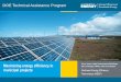 DOE Technical Assistance Program - Energy.gov Buildin… · DOE Technical Assistance Program Maximizing energy efficiency in municipal projects Susy Jones, High Performance Buildings