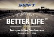 Transportation Conferences · 2017-10-11 · Water 1.4% Pipeline 4.3% Rail Intermodal 2.5% Air 4.0% Private Truckload 36.7% For-Hire Truckload 37.5% LTL 6.5% Rail Carload 7.2% Water