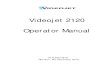 Videojet 2120 Operator Manual...Videojet 2120 Operator Manual ii Rev AB For Customers in Canada Emissions: The equipment complies with the Canada ICES-003, Class A. Safety: The equipment