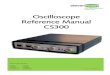 Oscilloscope Reference Manual CS300 - Cleverscope manual v2-13.pdf · The Cleverscope is a PC based mixed signal oscilloscope, spectrum analyser, and signal generator. Signals are