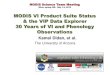 MODIS VI Product Suite Status & the VIP Data ... - NASA...Silver spring, MD. May 7-9, 2012 MODIS VI Product Suite Status & the VIP Data Explorer 30 Years of VI and Phenology Observations