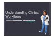 Understanding Clinical WorkflowsUnderstanding Clinical Workflows DR NEELAM DUGAR The UK PACS & Teleradiology Group CHAIRMAN OF The UK PACS & Teleradiology Group Active & Passive IT